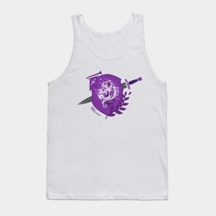 Warrior crest with sword - purple Tank Top